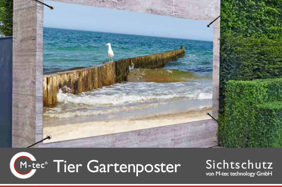 Tier Gartenposter