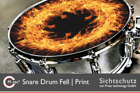 Snare Drum Fell bedruckt