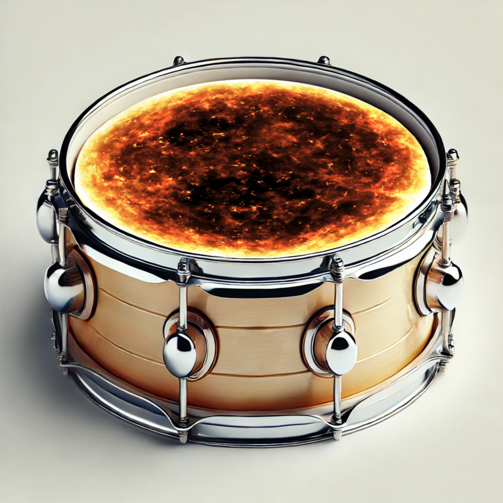 M-tec print® Snare Drum Fell - Dark Sun