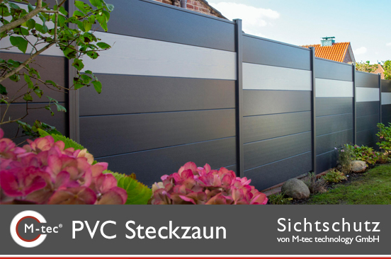 PVC Sichtschutzzaun Stecksystem