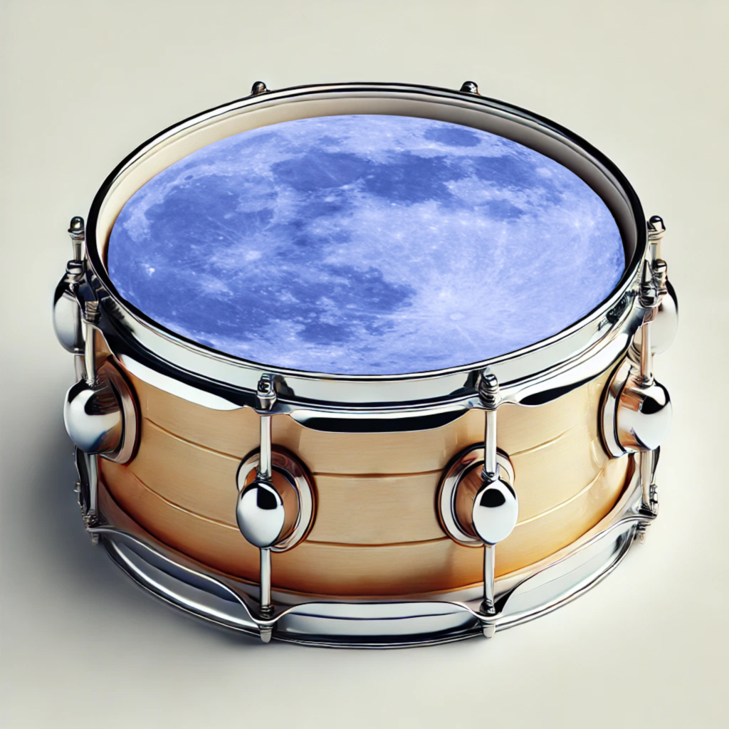 M-tec print® Snare Drum Fell - Blue Moon