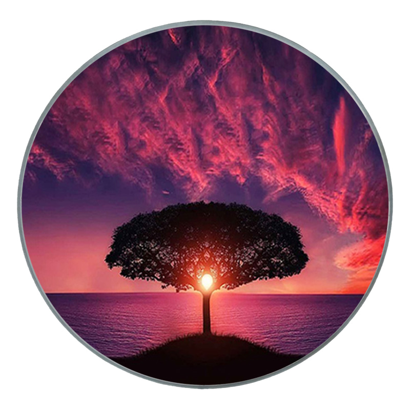 M-tec print® Bass Drum Fell - Motiv Sunset 