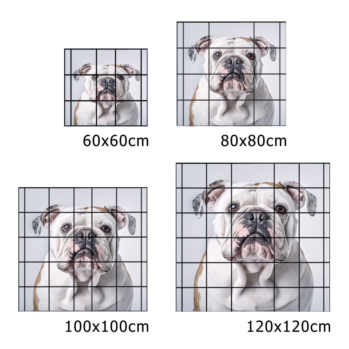 M-tec PRINT® Zaunfenster | Bulldogge